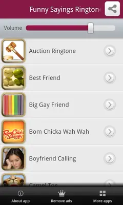 Funny Sayings Ringtones android App screenshot 2